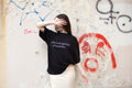 A kiss is the beginning of cannibalism - Unisex Oversized T-Shirt BLACK