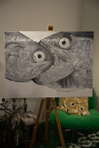 A kiss is the beginning of cannibalism, 60cm x 80cm