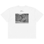 A kiss is the beginning of cannibalism - Unisex Oversized T-Shirt WHITE